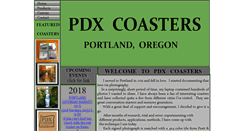 Desktop Screenshot of pdxcoasters.com